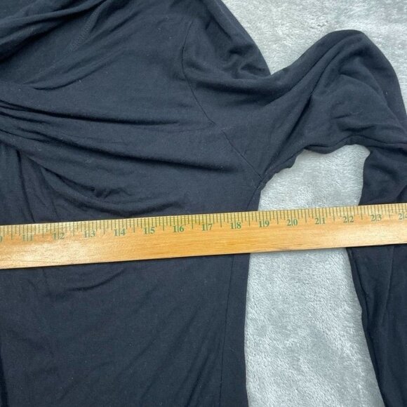 Fabletics Womens Twist Front Long Sleeve Top XL Black a1511 - Picture 5 of 9